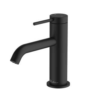 OLIVERI VENICE CURVED BASIN MIXER 153MM MATTE BLACK