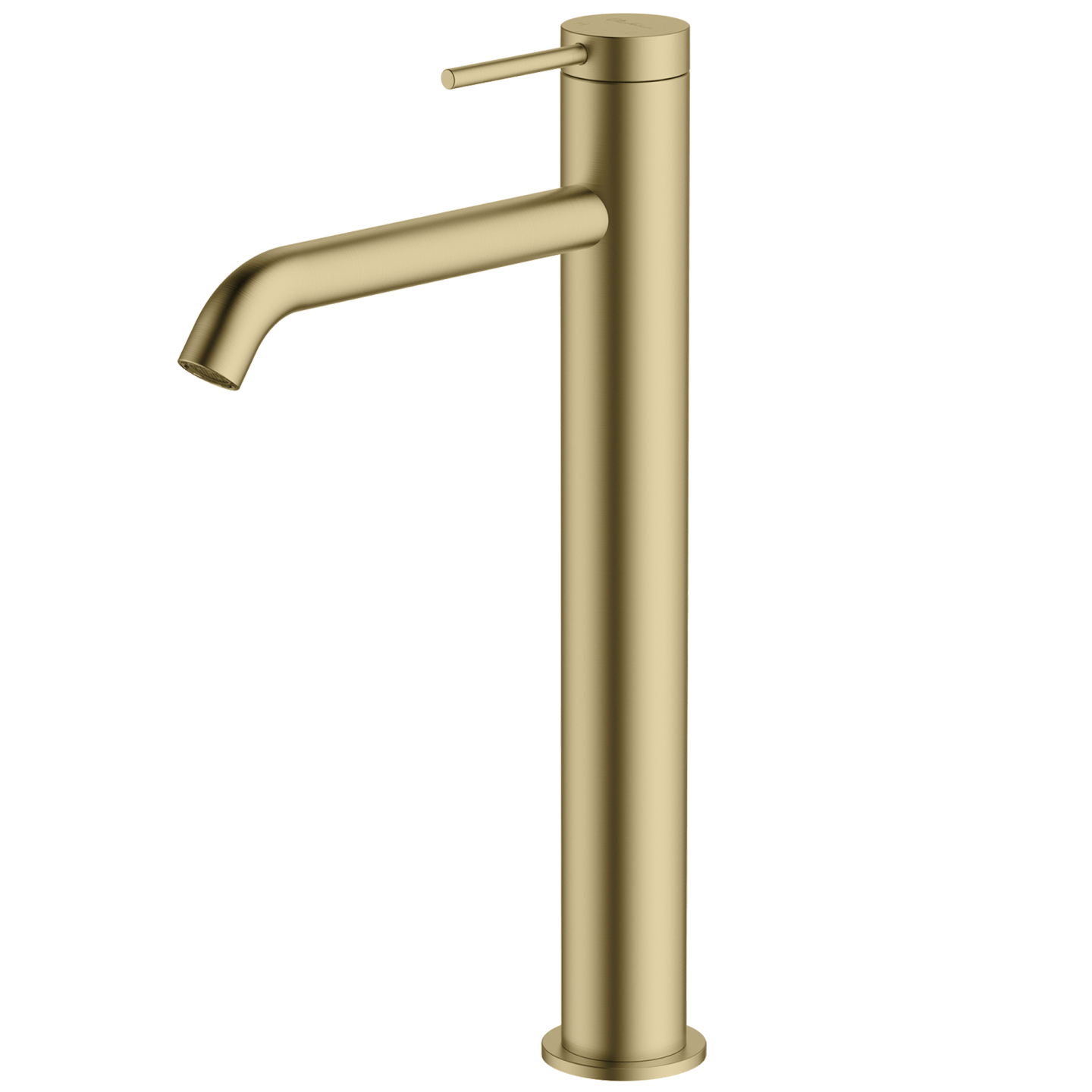 OLIVERI VENICE CURVED TALL BASIN MIXER 318MM CLASSIC GOLD