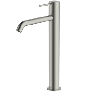 OLIVERI VENICE CURVED TOWER BASIN MIXER 318MM BRUSHED NICKEL