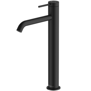 OLIVERI VENICE CURVED TOWER BASIN MIXER 318MM MATTE BLACK