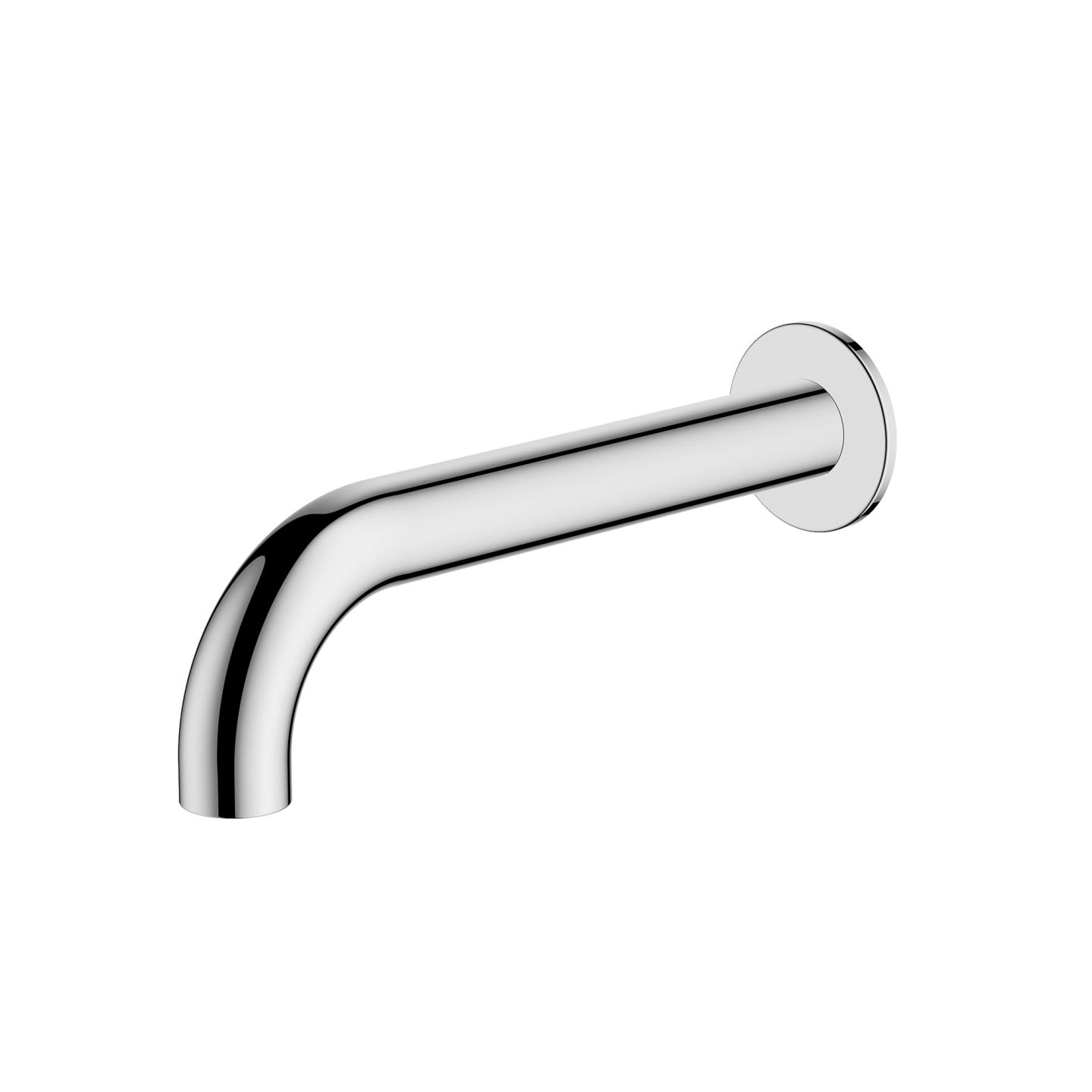 OLIVERI VENICE CURVED WALL SPOUT 200MM CHROME