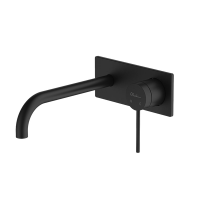 OLIVERI VENICE WALL MIXER SET 175MM MATTE BLACK