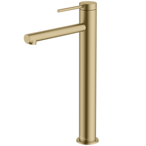OLIVERI VENICE STRAIGHT TOWER BASIN MIXER 318MM CLASSIC GOLD