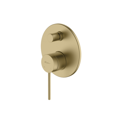 OLIVERI VENICE WALL MIXER WITH DIVERTER 183MM CLASSIC GOLD