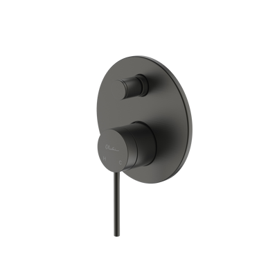 OLIVERI VENICE WALL MIXER WITH DIVERTER 183MM GUN METAL