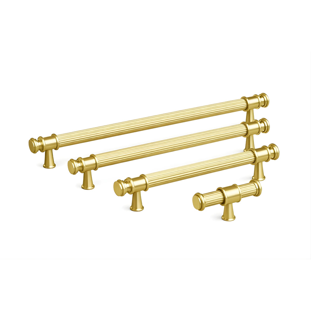 TURNER HASTINGS VERONA CABINET HANDLE BRUSHED BRASS (MULTIPLE SIZES AVAILABLE)