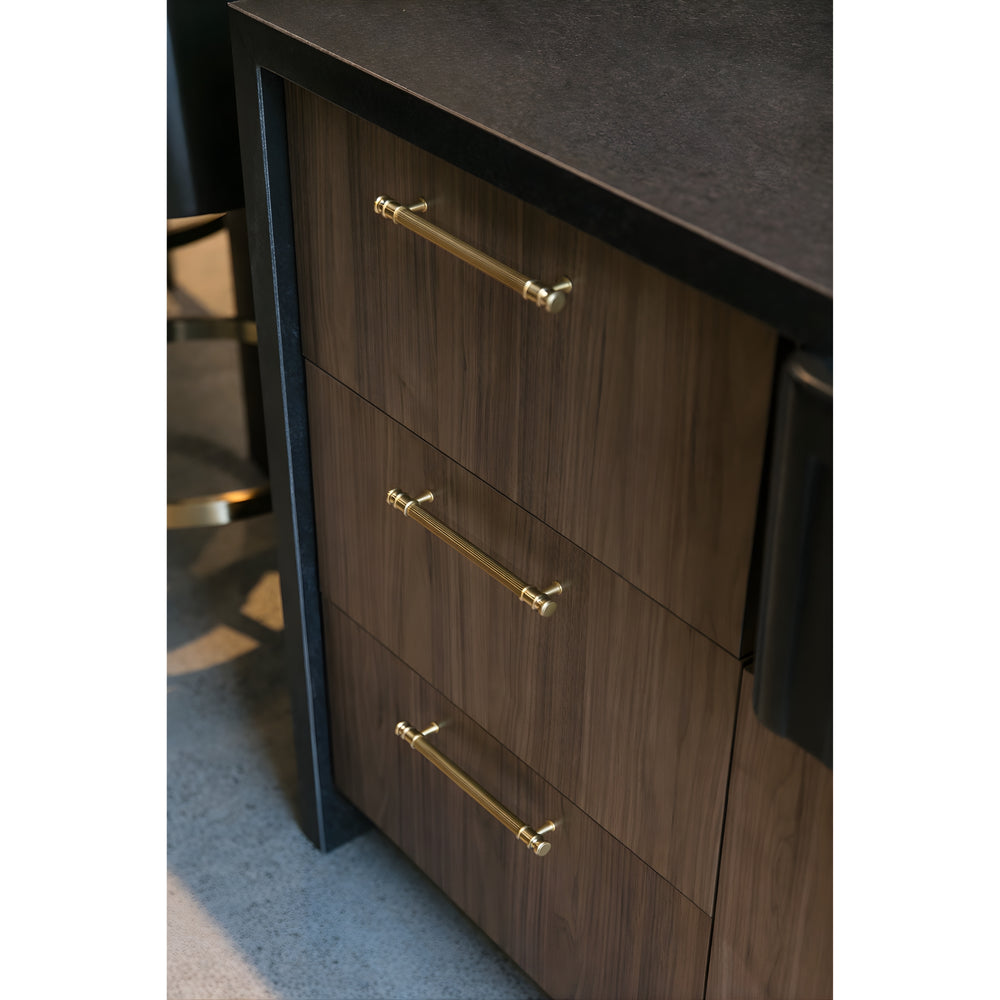 TURNER HASTINGS VERONA CABINET HANDLE BRUSHED BRASS (MULTIPLE SIZES AVAILABLE)