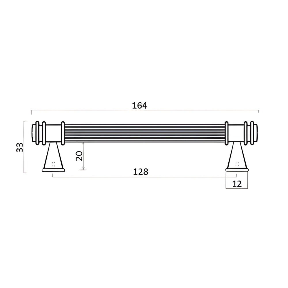 TURNER HASTINGS VERONA CABINET HANDLE MATTE BLACK (MULTIPLE SIZES AVAILABLE)