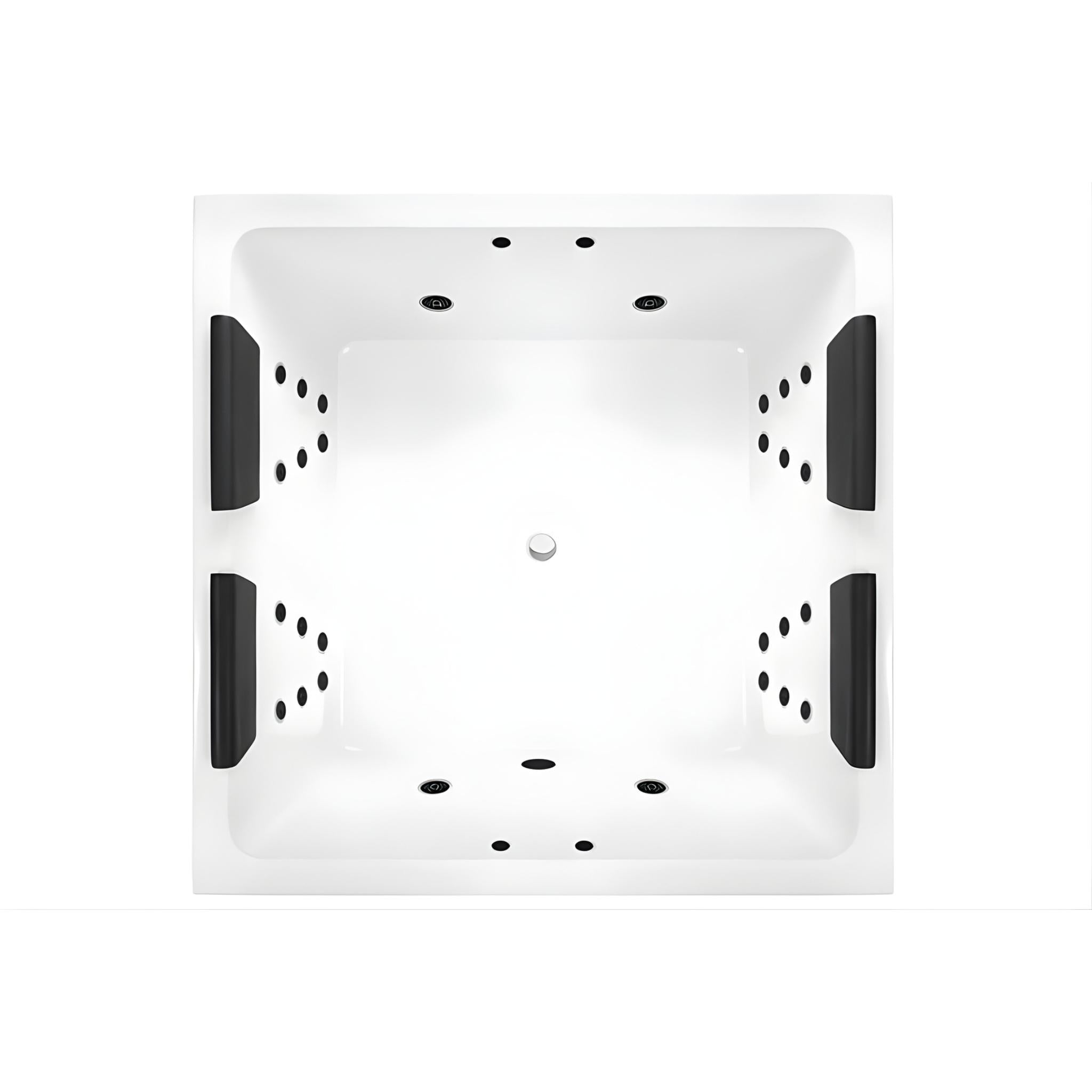 DECINA VENICE INSET DOLCE VITA SPA BATH GLOSS WHITE 1400MM WITH 28-JETS