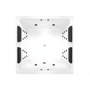 DECINA VENICE INSET DOLCE VITA SPA BATH GLOSS WHITE 1400MM WITH 28-JETS
