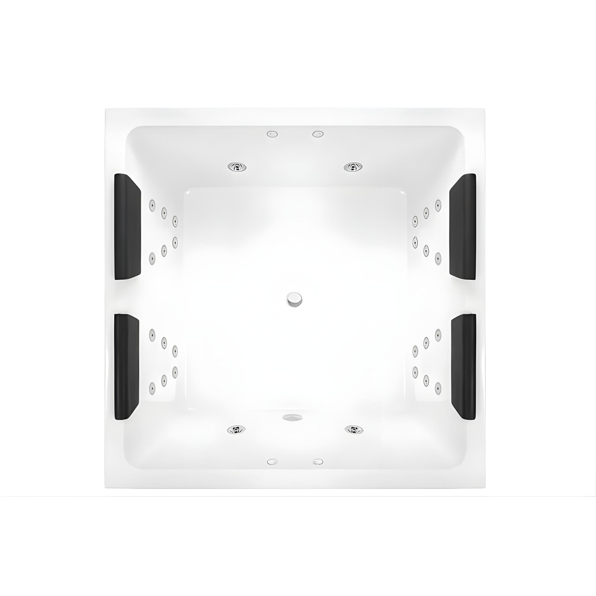 DECINA VENICE INSET DOLCE VITA SPA BATH GLOSS WHITE 1400MM WITH 28-JETS