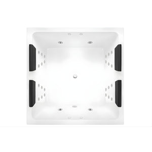 DECINA VENICE INSET DOLCE VITA SPA BATH GLOSS WHITE 1400MM WITH 28-JETS