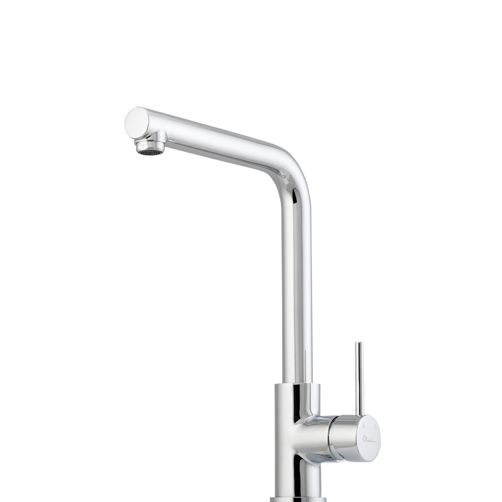 OLIVERI VENICE LEAD FREE RIGHT ANGLE KITCHEN MIXER 325MM CHROME