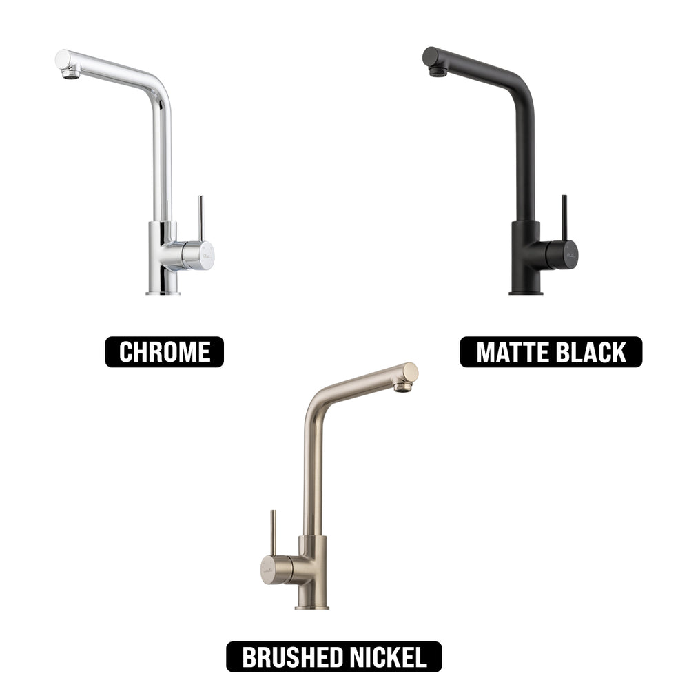OLIVERI VENICE LEAD FREE RIGHT ANGLE KITCHEN MIXER 325MM CHROME