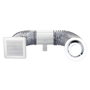 VENTAIR SHOWER LIGHT & EXHAUST KIT WHITE