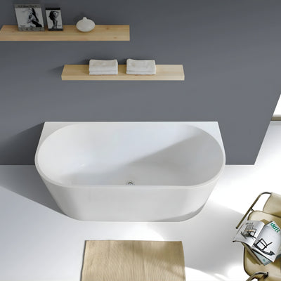 INFINITY VENUS BACK-TO-WALL BATHTUB GLOSS WHITE (AVAILABLE IN 1400MM, 1500MM, AND 1700MM)