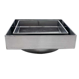 VEROTTI CITY LIFE TILE INSERT BRUSHED NICKEL 100MM