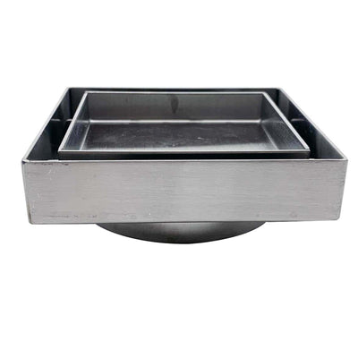 VEROTTI CITY LIFE TILE INSERT BRUSHED NICKEL 100MM