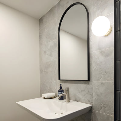 VEROTTI JASMINE ABOVE COUNTER/WALL MOUNTED FIRECLAY BASIN GLOSS WHITE 750MM