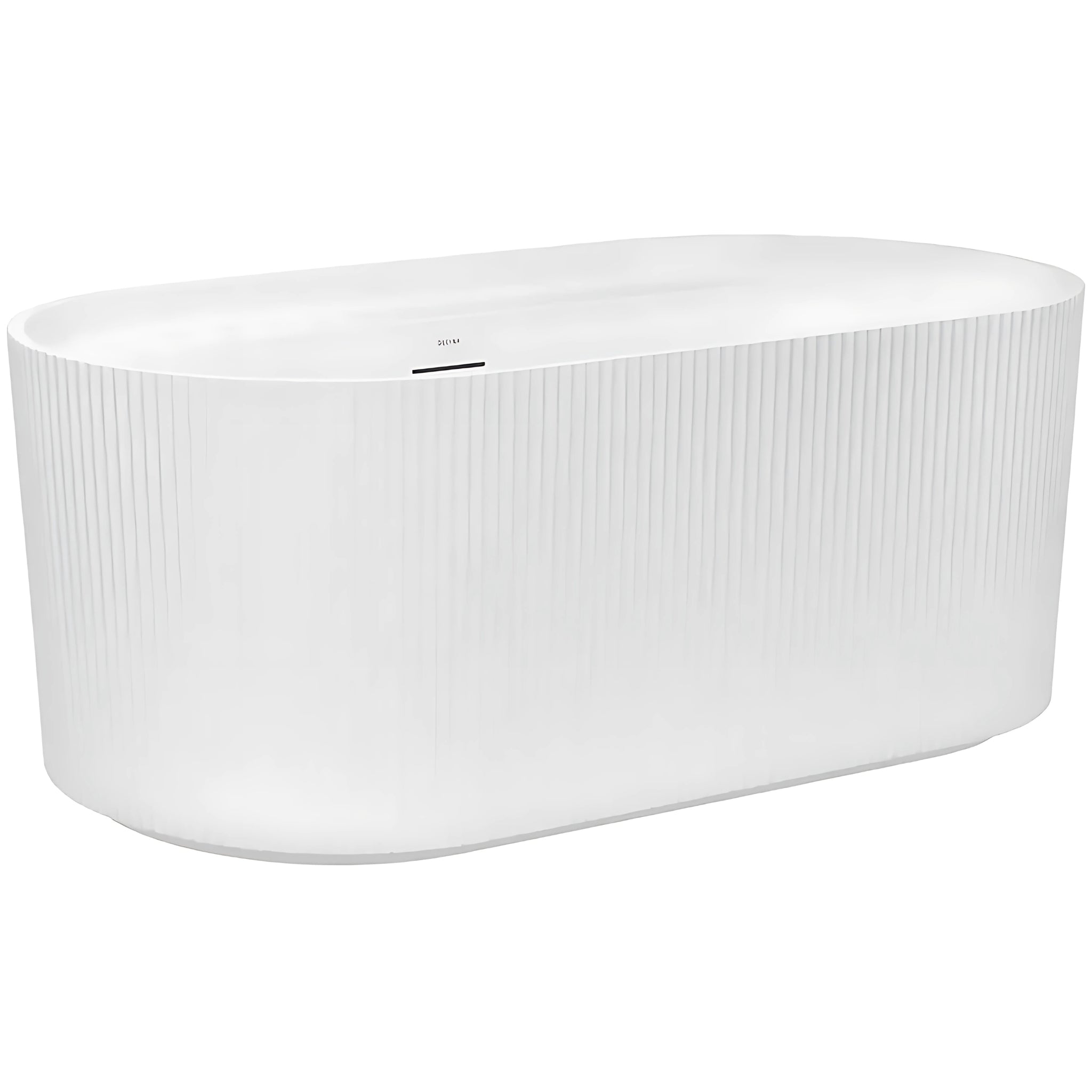 DECINA VIVA FLUTED FREESTANDING BATHTUB MATTE WHITE (AVAILABLE IN 1500MM AND 1700MM)