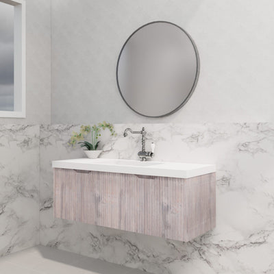RIVA VIENNA WHITE OAK 1200MM SINGLE BOWL WALL HUNG VANITY
