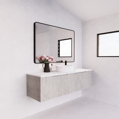 RIVA VIENNA WHITE OAK 1500MM SINGLE BOWL WALL HUNG VANITY