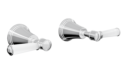 LINSOL VINTAGE LEVER HANDLE WALL TOP ASSEMBLIES CHROME