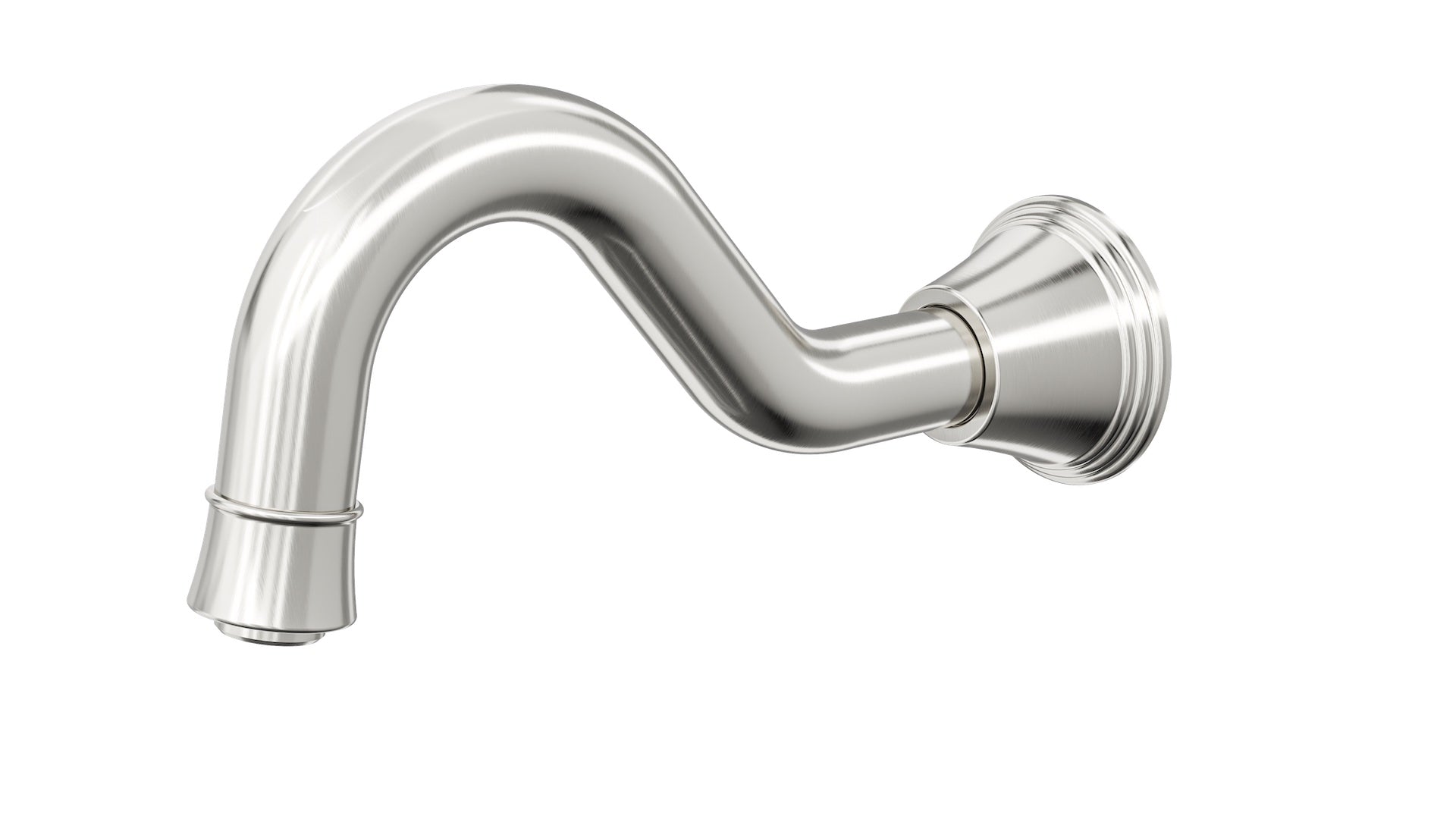 LINSOL VINTAGE BATH SPOUT BRUSHED NICKEL