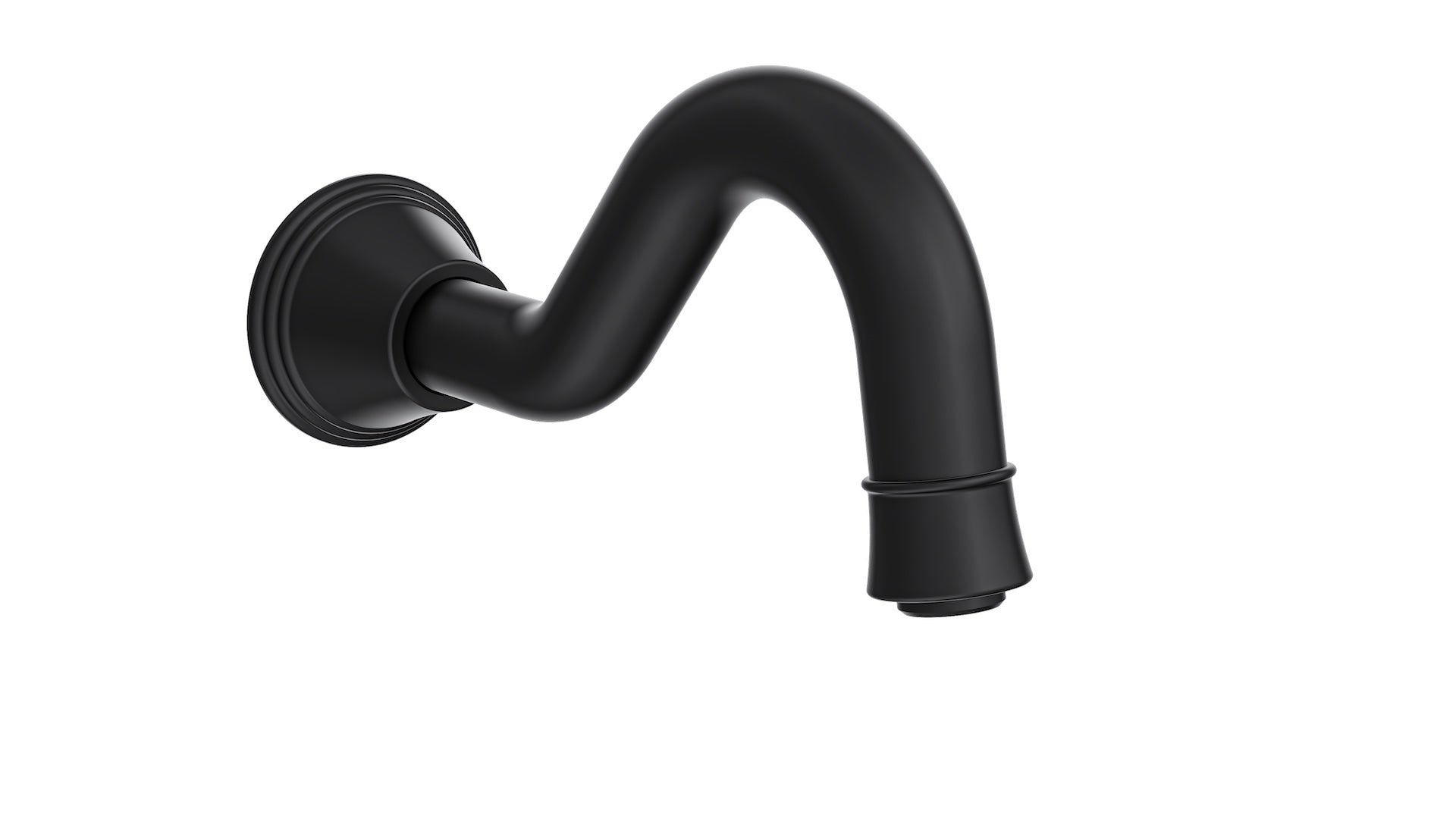 LINSOL VINTAGE BATH SPOUT MATTE BLACK