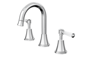 LINSOL VINTAGE LEVER HANDLE BASIN SET CHROME