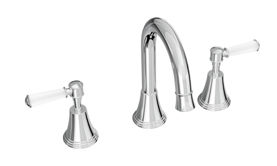 LINSOL VINTAGE LEVER HANDLE BASIN SET CHROME