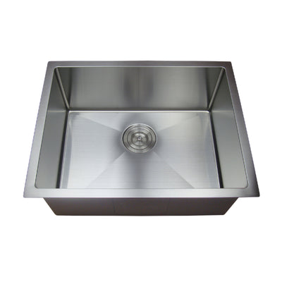 VITO STAINLESS STEEL SINGLE BOWL UNDERMOUNT KITCHEN SINK 600MM