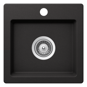 SCHOCK VIRTUS SMALL BOWL 1TH KITCHEN SINK NERO 381MM