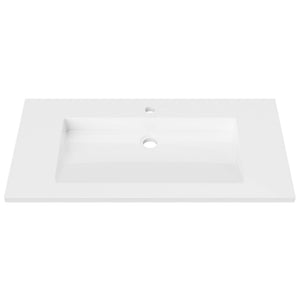 DUROCLASS VOGUE GLOSS WHITE SINGLE BOWL UNDERMOUNT VANITY TOP (AVAILABLE IN 900MM AND 1200MM)
