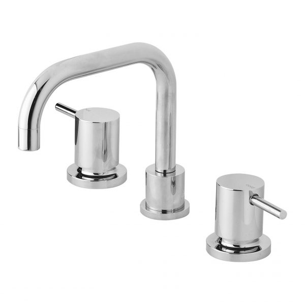 PHOENIX VIVID PIN LEVER BASIN SET SWIVEL SQUARELINE OUTLET 200MM CHROME