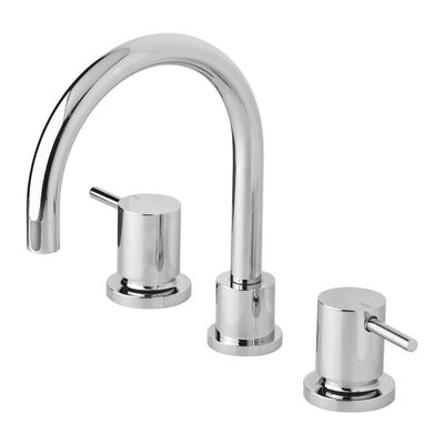 PHOENIX VIVID PIN LEVER GOOSENECK LEAD FREE BASIN SET SWIVEL OUTLET 187MM CHROME