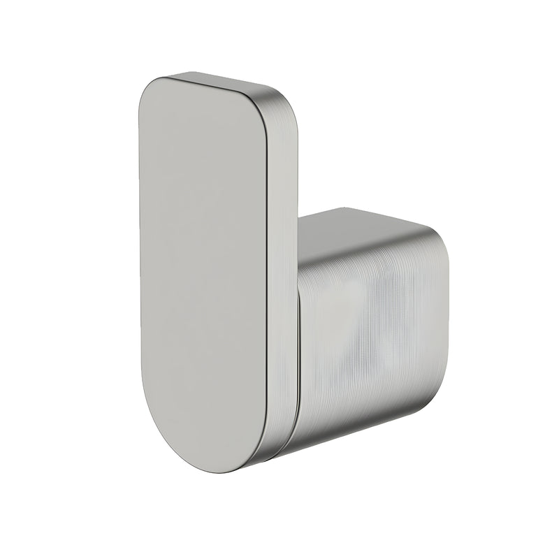 ABEY VELA SINGLE ROBE HOOK BRUSHED NICKEL