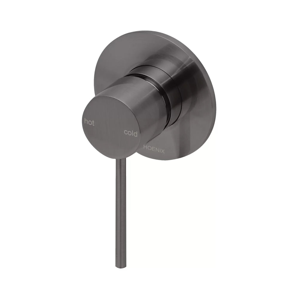 PHOENIX VIVID SLIMLINE SWITCHMIX LEAD FREE WALL AND SHOWER MIXER BRUSHED CARBON
