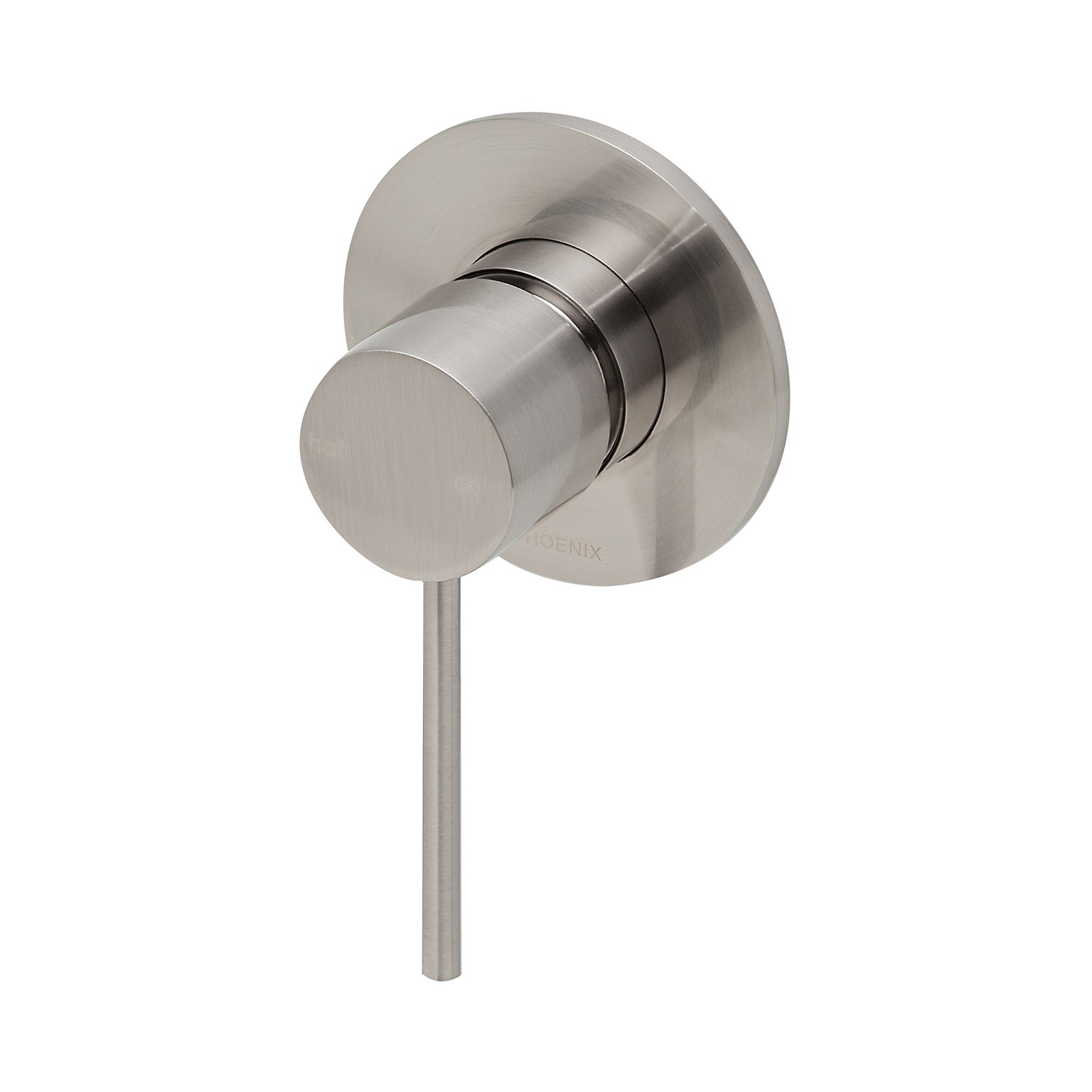 PHOENIX VIVID SLIMLINE SWITCHMIX SHOWER / WALL MIXER FIT-OFF AND ROUGH-IN KIT BRUSHED NICKEL