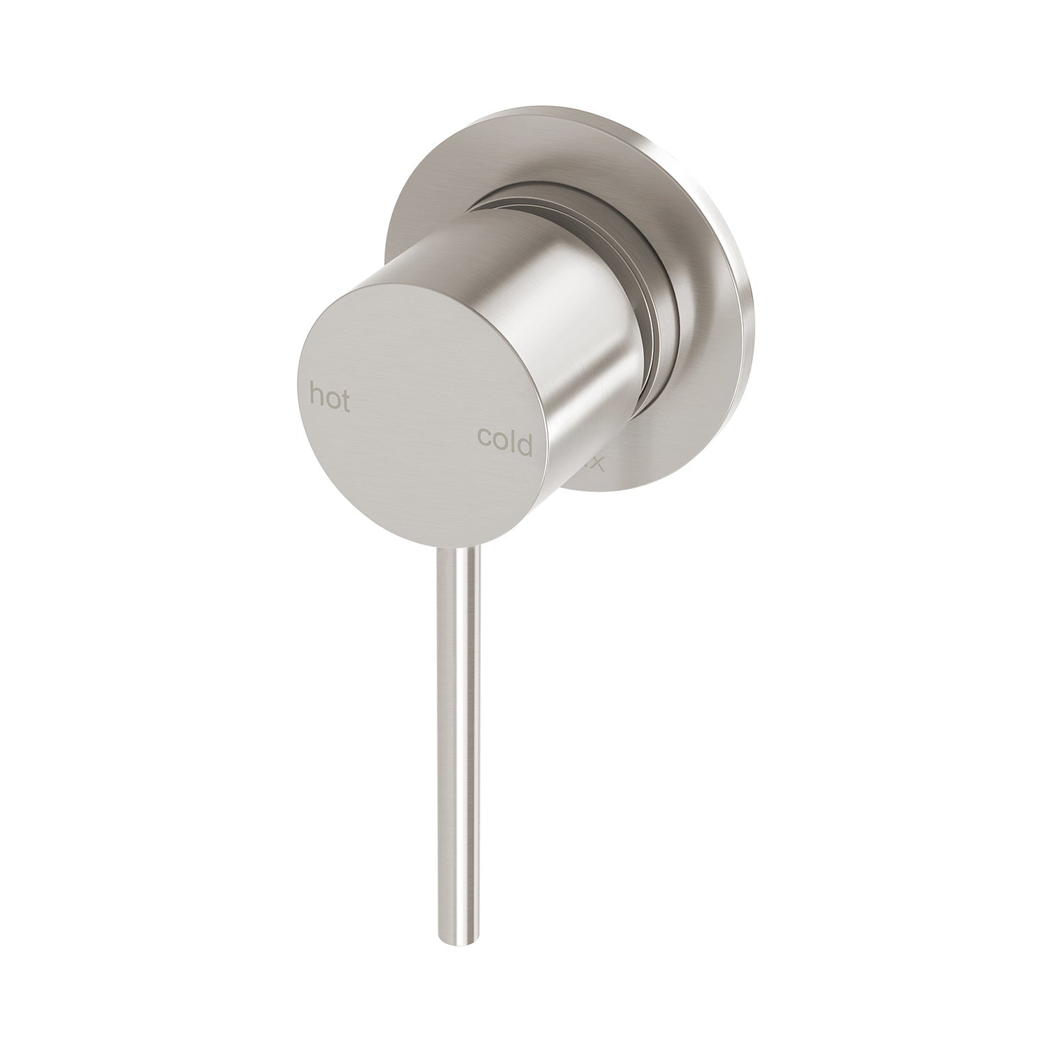 PHOENIX VIVID SLIMLINE SWITCHMIX SHOWER / WALL MIXER BACKPLATE FIT-OFF AND ROUGH-IN KIT 60MM BRUSHED NICKEL