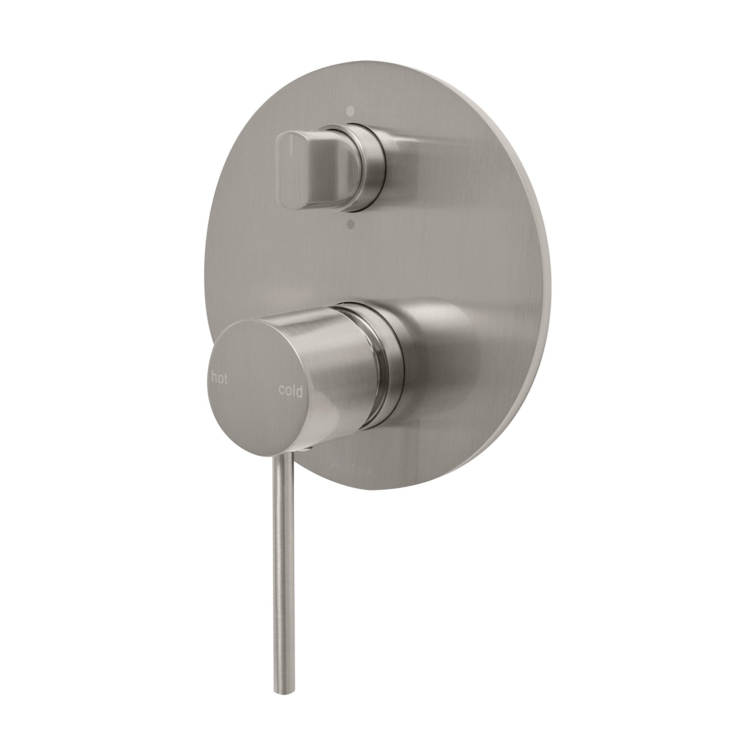 PHOENIX VIVID SLIMLINE SWITCHMIX SHOWER / BATH DIVERTER MIXER FIT-OFF AND ROUGH-IN KIT BRUSHED NICKEL