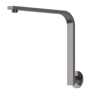 PHOENIX VIVID SLIMLINE HIGH-RISE SHOWER ARM ROUND PLATE 300MM BRUSHED CARBON