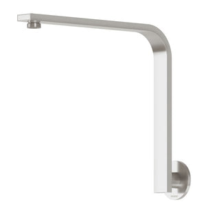 PHOENIX VIVID SLIMLINE HIGH-RISE SHOWER ARM ROUND PLATE 300MM BRUSHED NICKEL