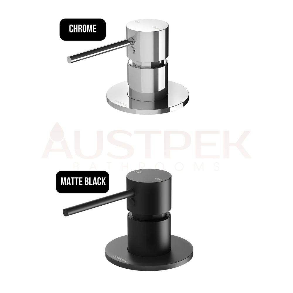 PHOENIX VIVID SLIMLINE HOB MIXER MATTE BLACK