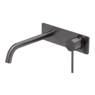 PHOENIX VIVID SLIMLINE WALL BATH MIXER SET 230MM BRUSHED CARBON