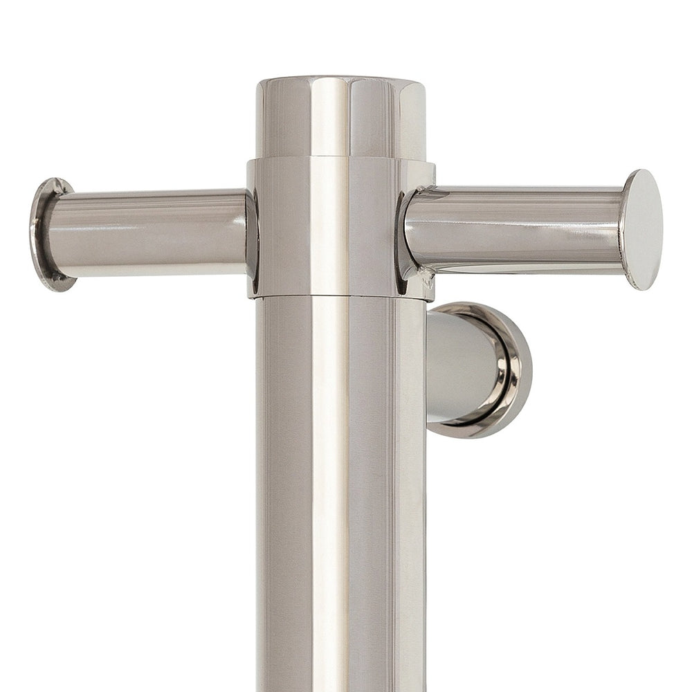THERMOGROUP STRAIGHT ROUND VERTICAL SINGLE HEATED TOWEL RAIL 900MM