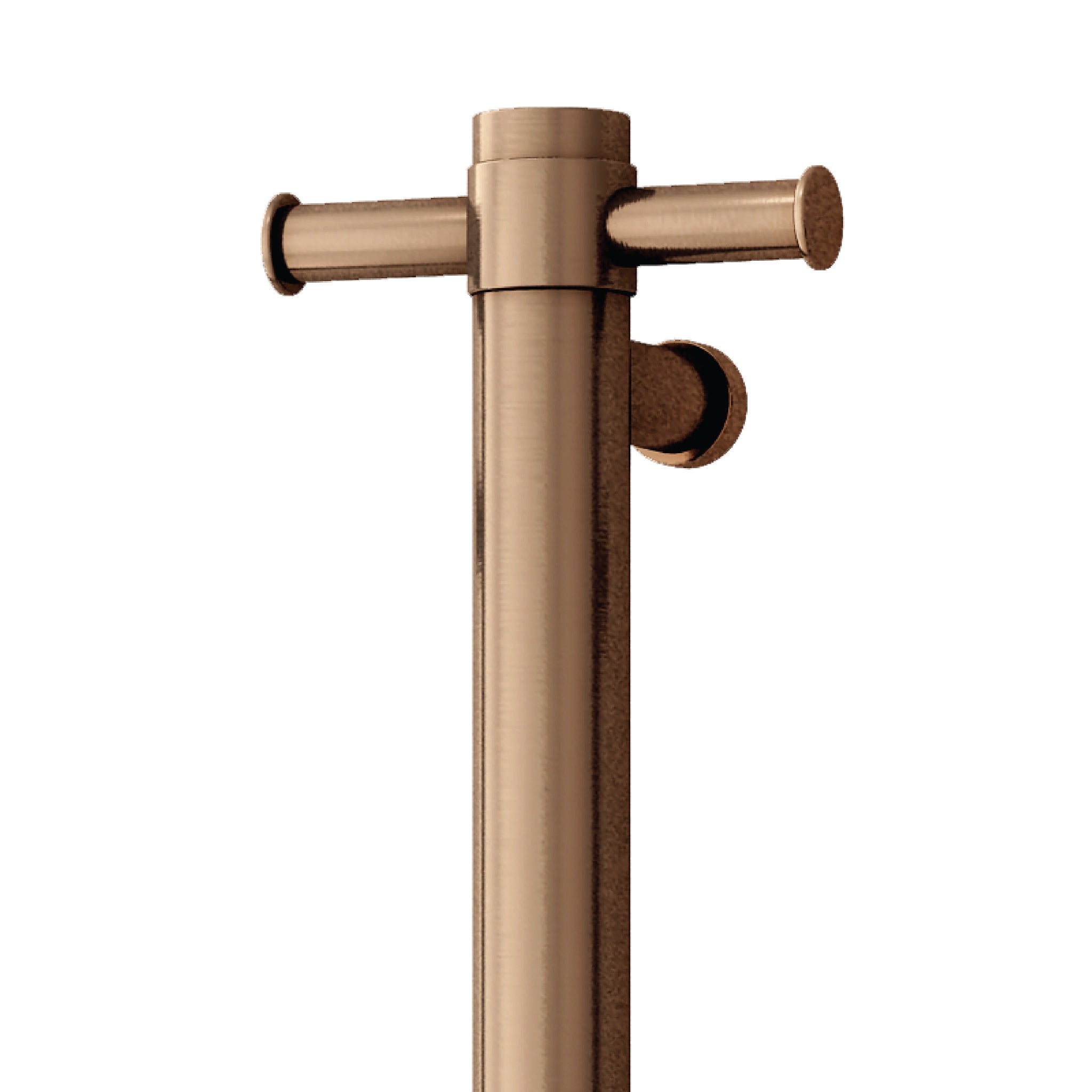 THERMOGROUP 240 VOLT VERTICAL SINGLE HEATED TOWEL RAIL BRUSHED BRONZE 900MM