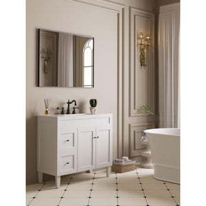 VITO VETRA RECTANGULAR ALUMINUM FRAMED MIRROR MATTE BLACK 600X750MM