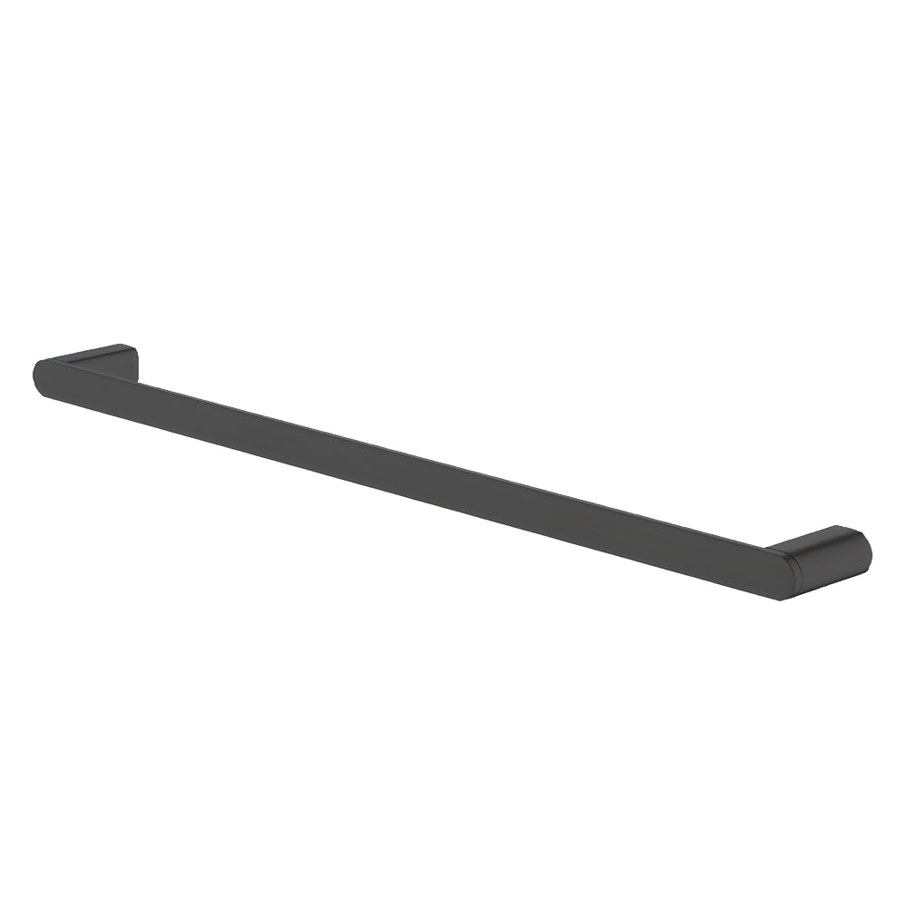 ABEY VELA NON-HEATED SINGLE TOWEL RAIL BLACK 600MM