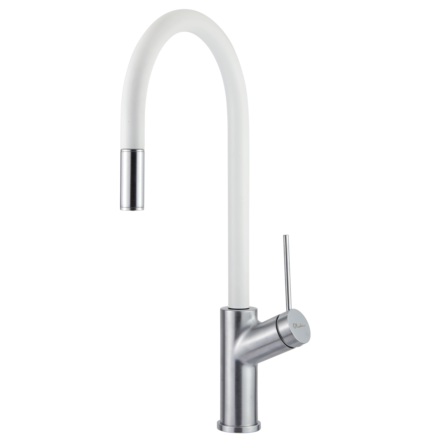 OLIVERI VILO PULL OUT KITCHEN MIXER 464MM WHITE